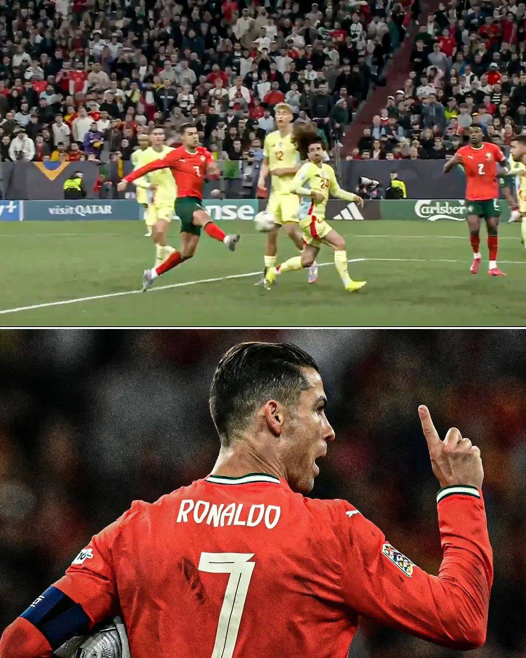 C罗在西班牙队比赛中关键助攻，关键助攻引发热议！的简单介绍